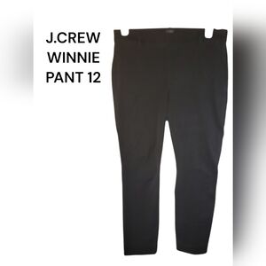 J.CREW WINNIE ANKLE PANTS, Black, 12, VGUC